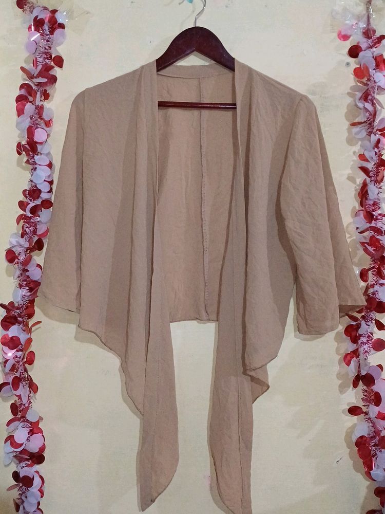 Beautiful Tan Color Shrug