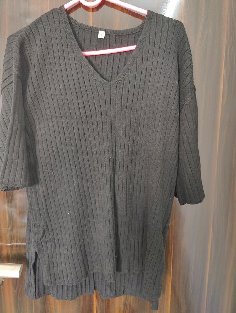 Imported Knit Top Black