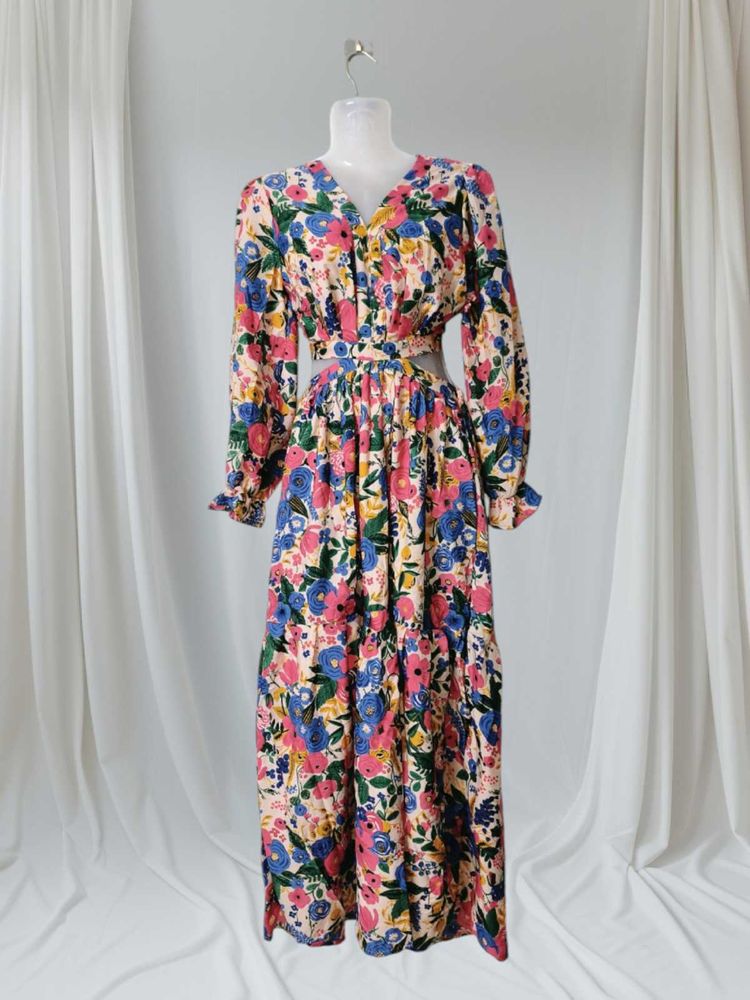 Flowers Print Long Dress 💕