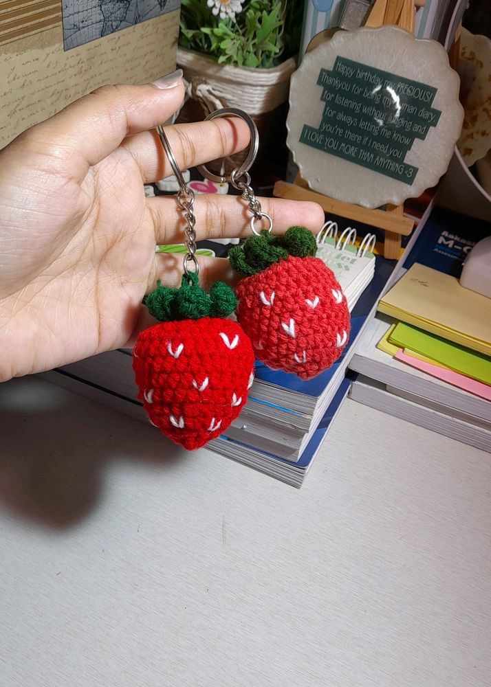 Set of Strawberry Keychain