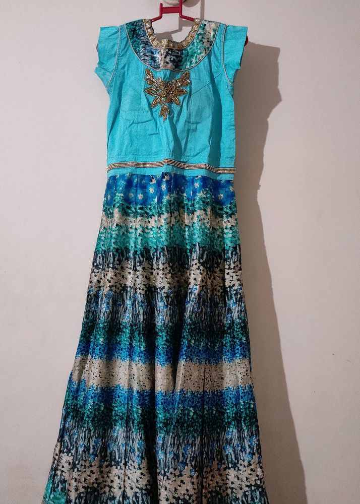 Beautiful Unique Printed Ethnic Gown