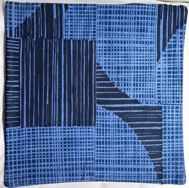 45x45 Navy Blue Designer Cushion Cover