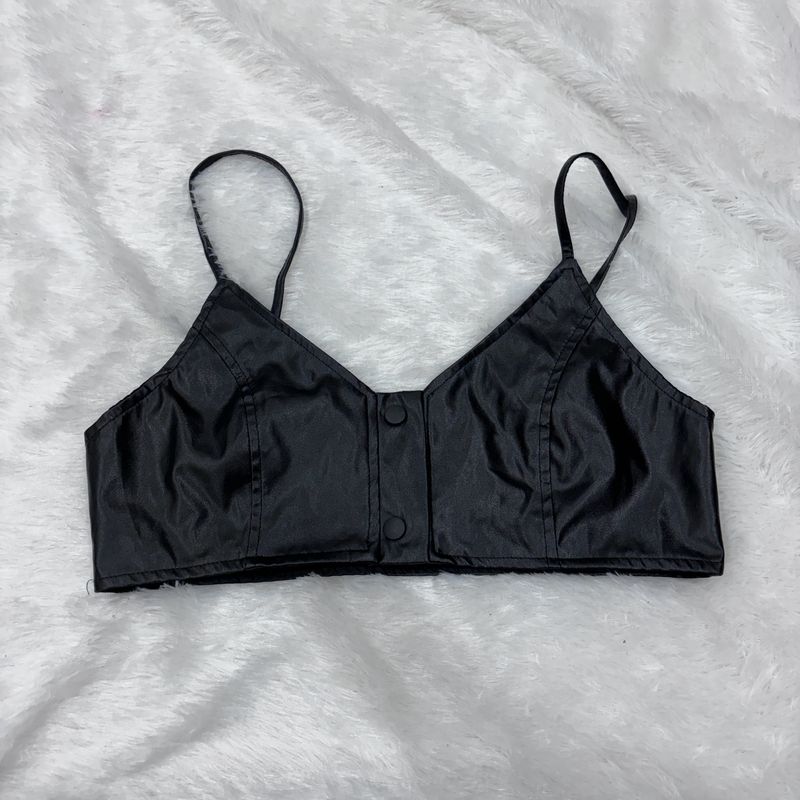 Pinterest Leather Bralette