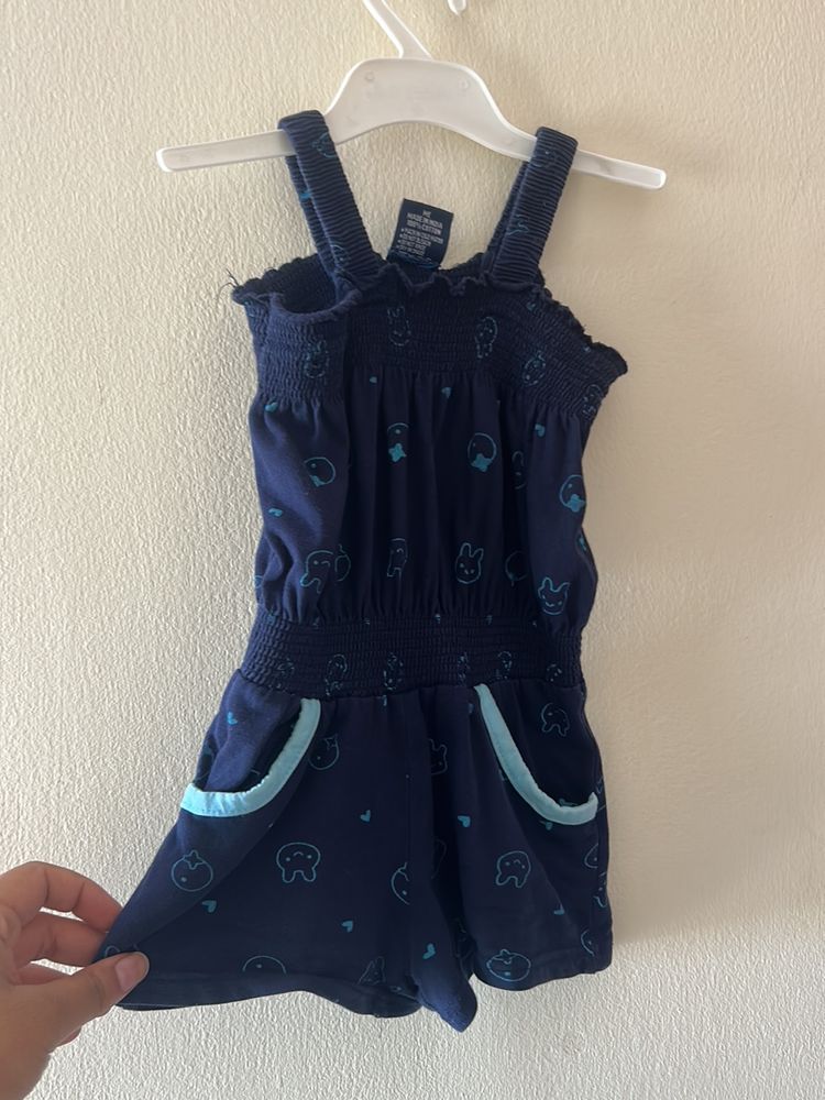 Blue Jumpsuit For Kid Girl