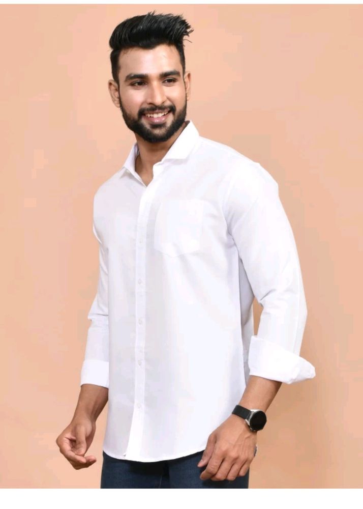 Casual White Shirt For Men's