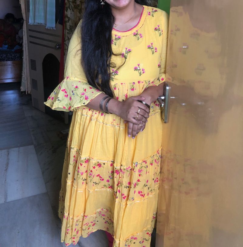 Floral anarkali