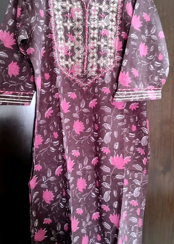 New UNUSED Kurta Palazzo Set With Gotta Patti Work