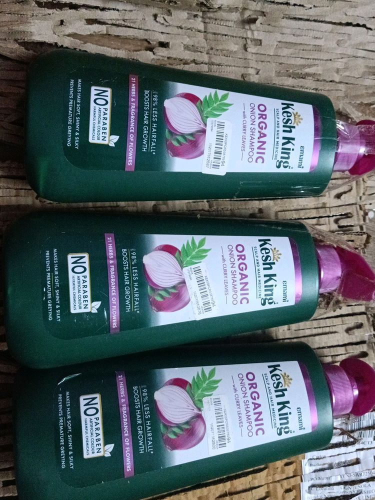 Combo Of 3 Kesh King Onion Shampoo