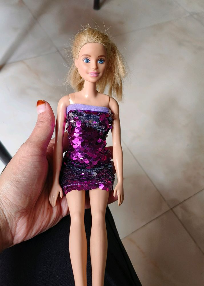 Sequin Dress Original Barbie Doll .