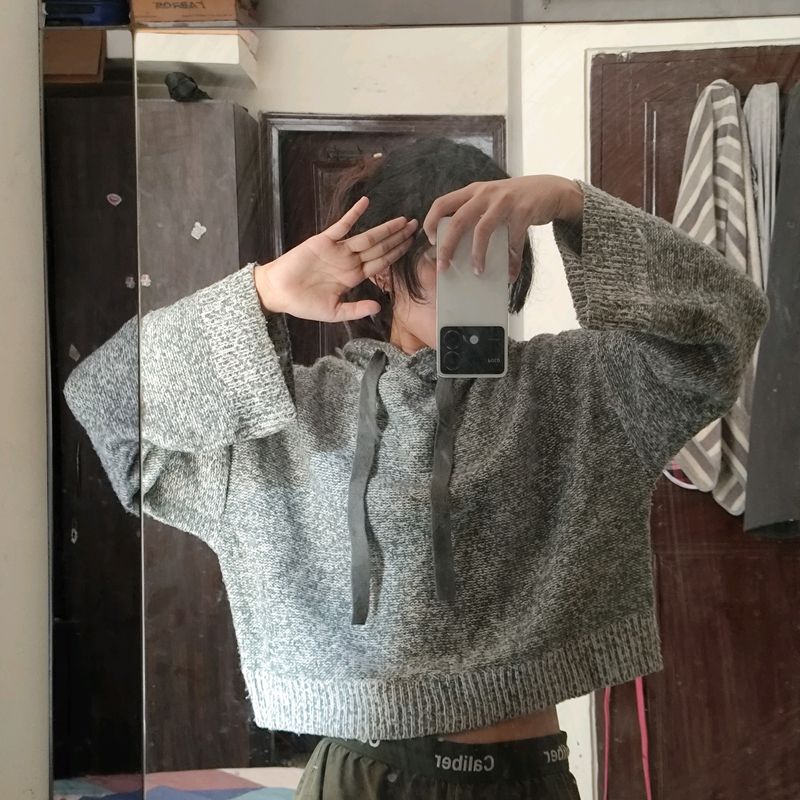 Imported Western Knitted Hoodie