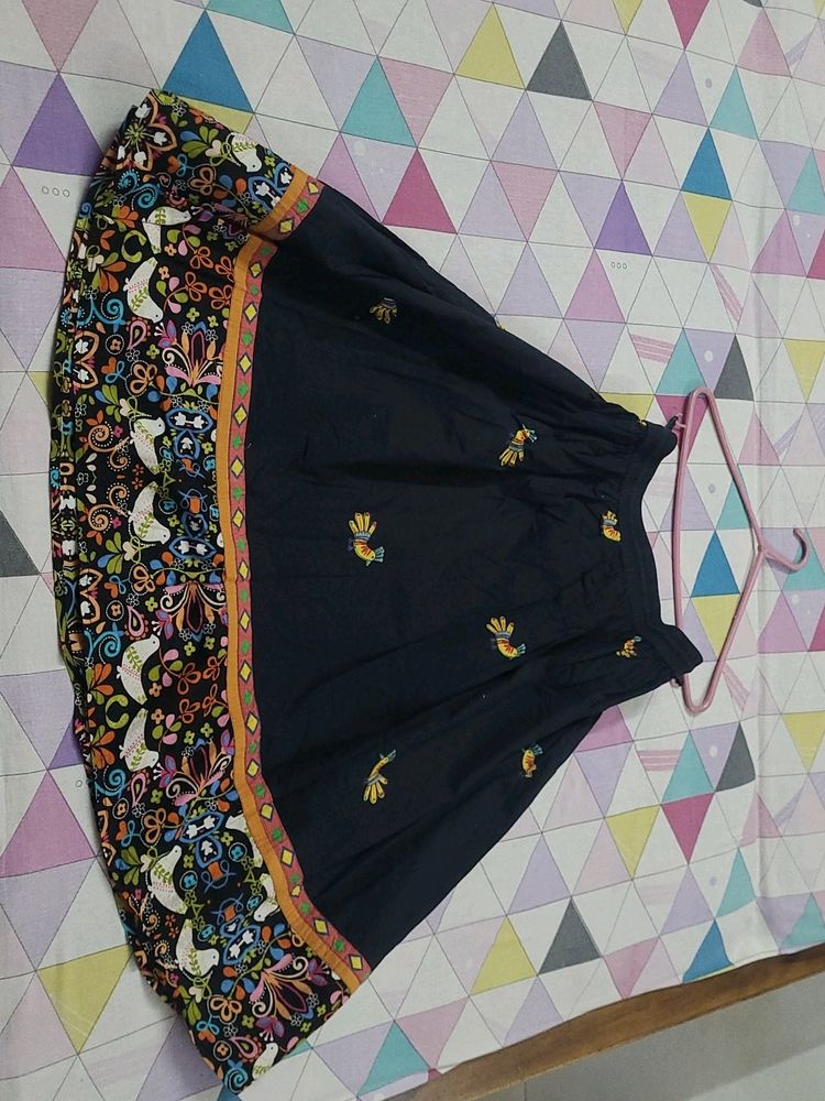 Ethnic Black Skirt