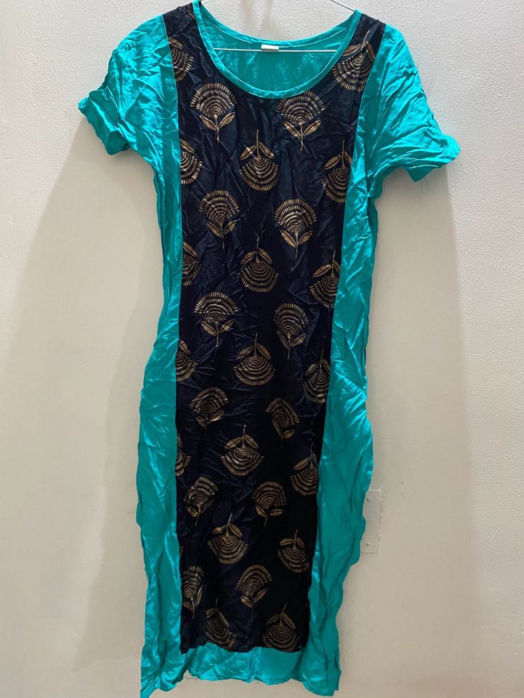 Cyan Kurta