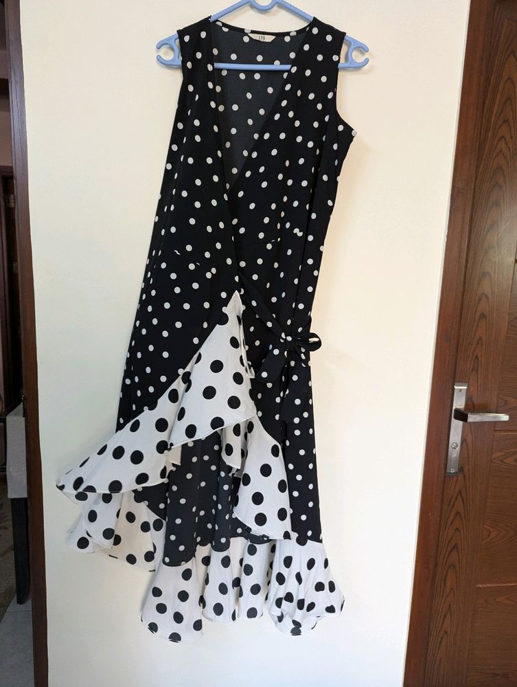 Polka Dots Wrapon Dress