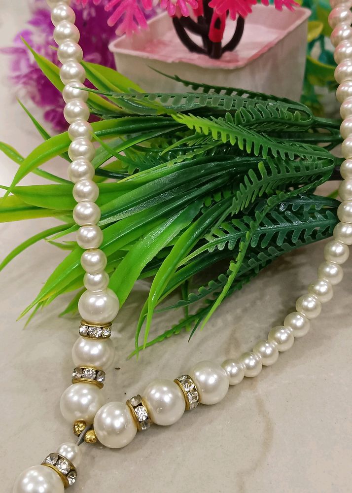 Trendy Pearl Beads Necklace