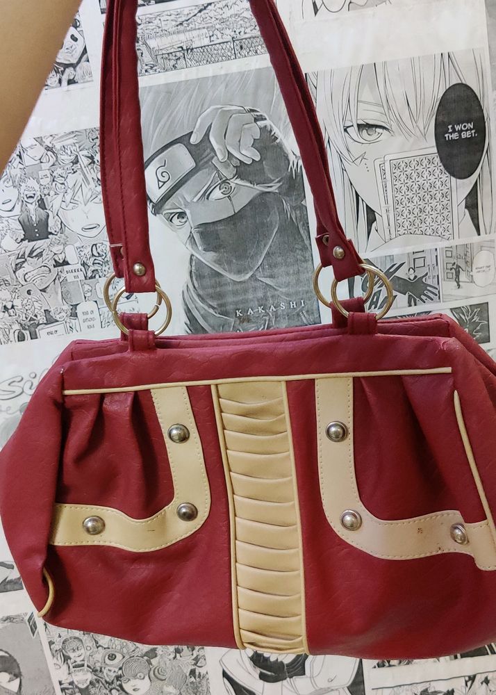 Red And Cream Retro Bag