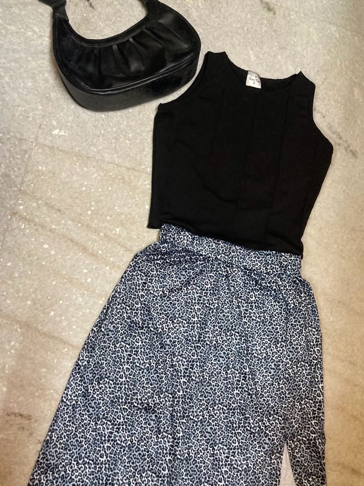 Skirt And Crop Top Combo