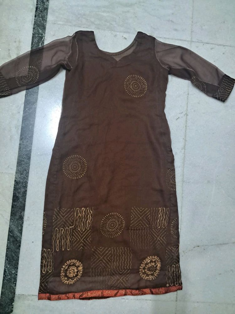 Brown Kurti