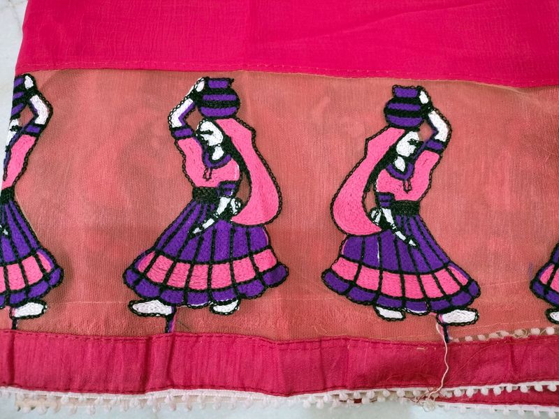 Embroidery Work Saree