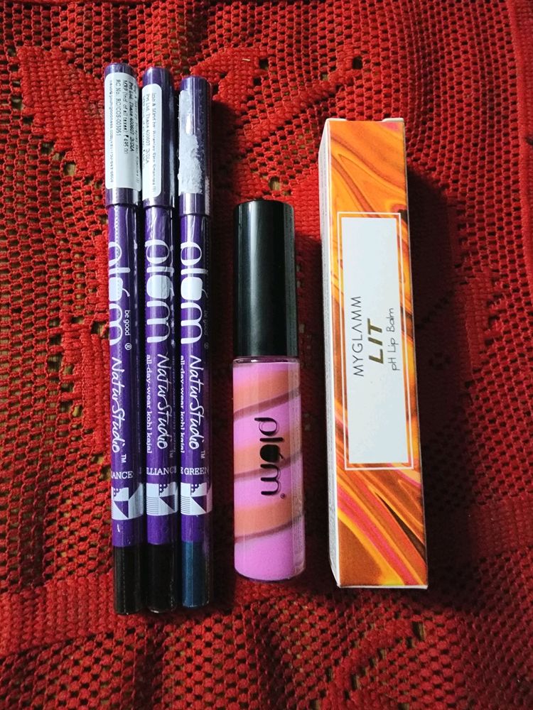 Kajal, Lipgloss And Lipbalm