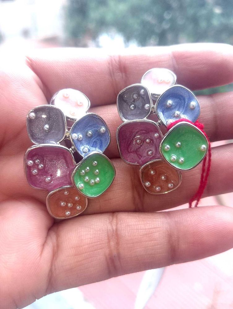 Enamel Earrings