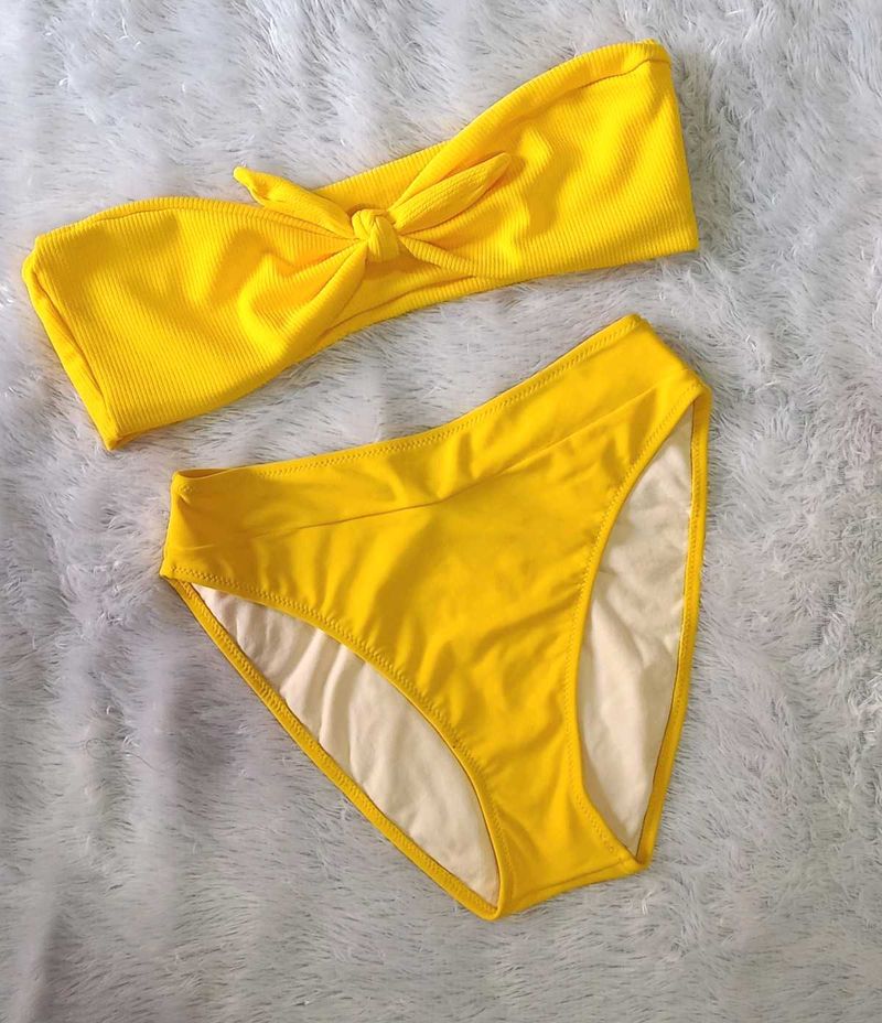 Imported Quality Bright Yellow Bikini Set