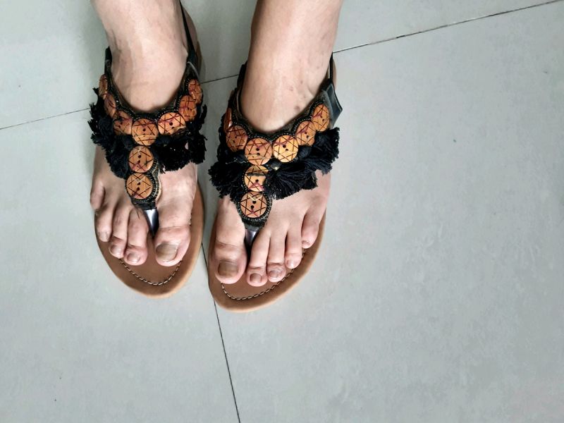 Boho Slippers, Size 37