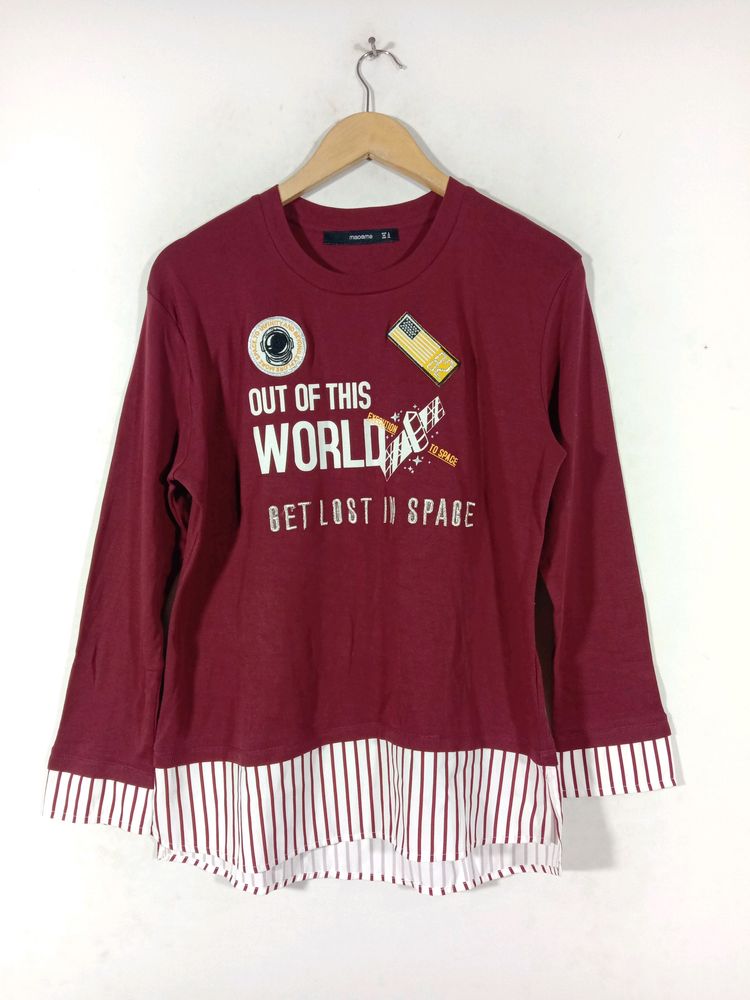 Maroon Casual Top (Women's)