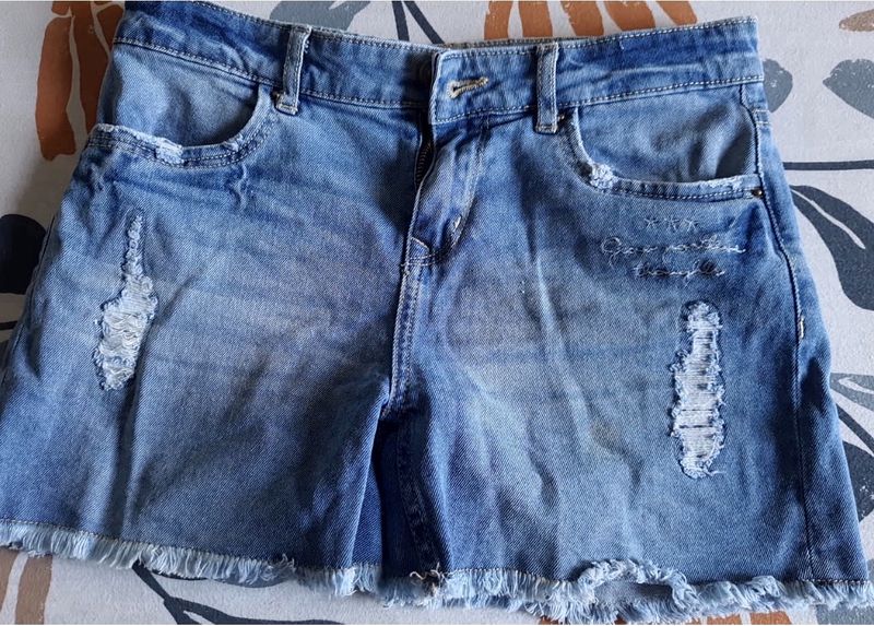 Lee Cooper Girls Blue Shorts - 11/12years