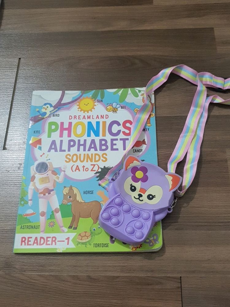 🥳Combo Of 2 🥳Phonics Book & Pop IT SLING