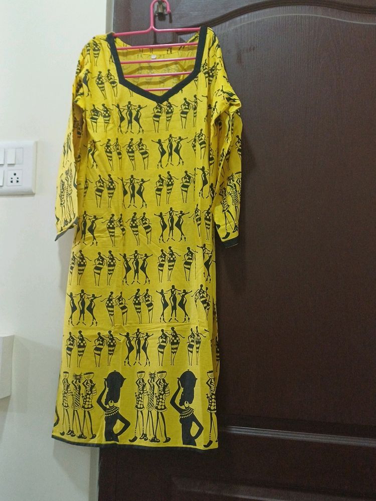 Absolutely New Yellow Kurti