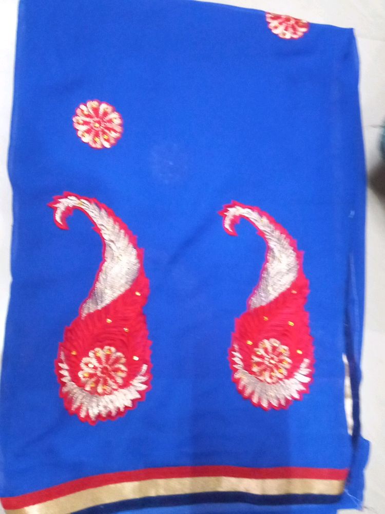 Navy Blue Saree