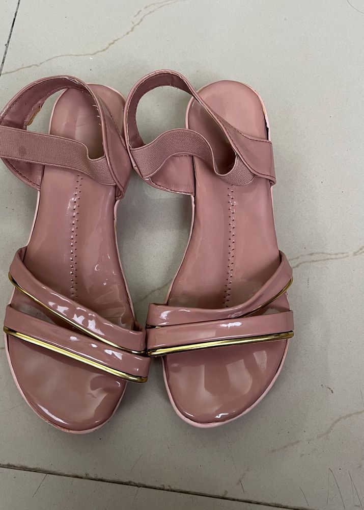 Women Pink Wedge Sandal