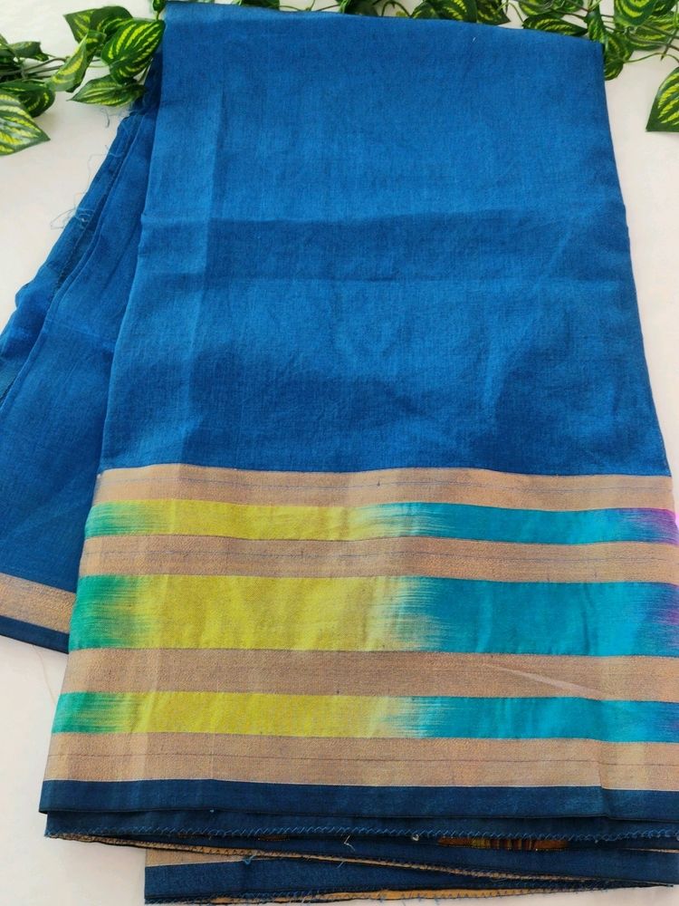 Lovely Multicolour Border And Palla Saree