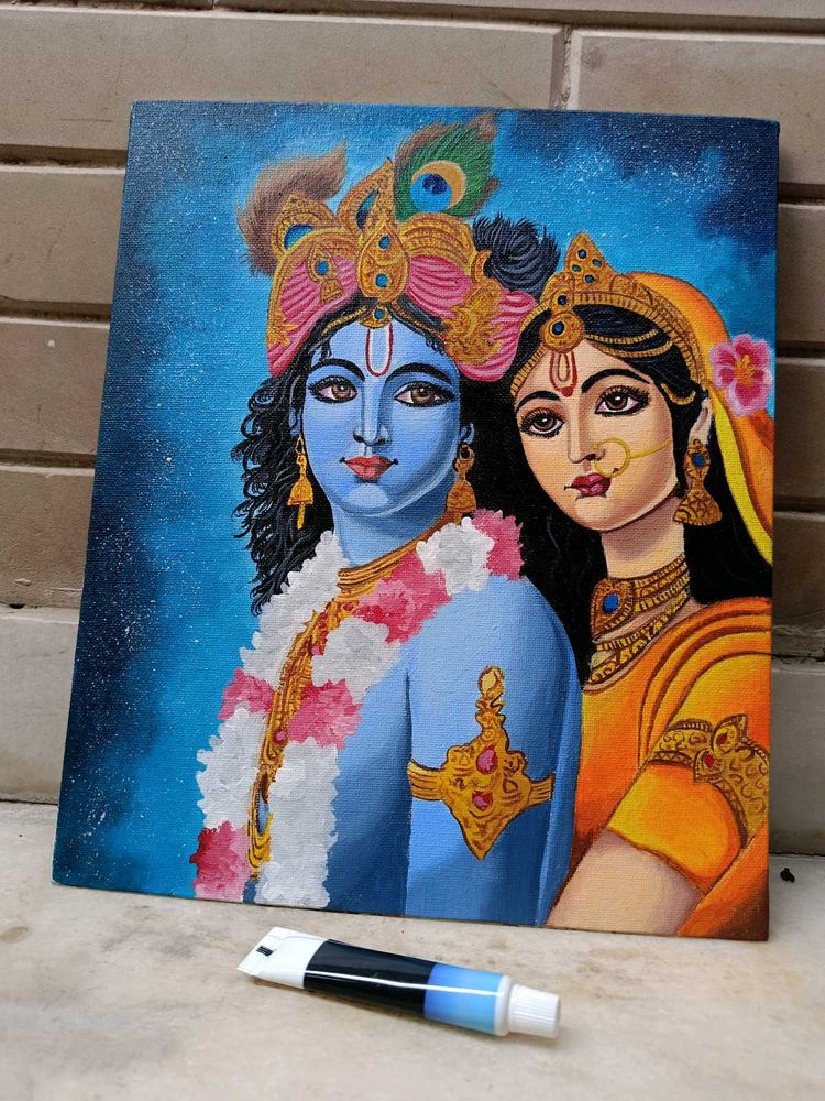 Radha Krishna Canvas Painting