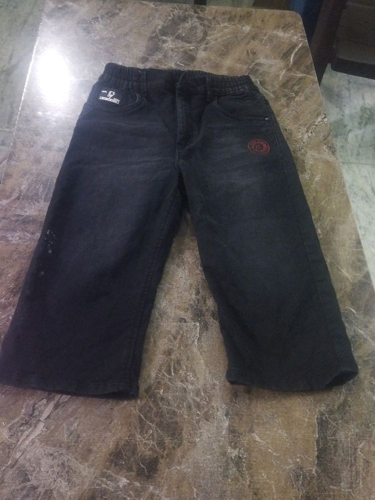 Black Cargo Pant For Boys