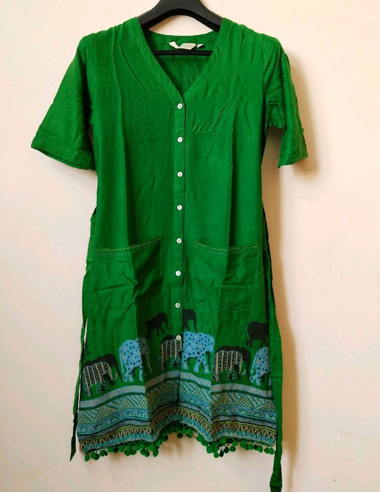 A-line Printed Kurti