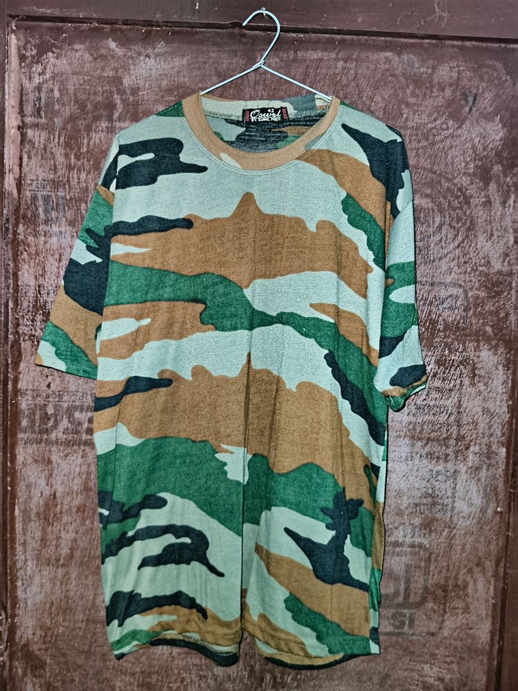 Army's Pettern Round Neck T-shirt 👕 (Men's)