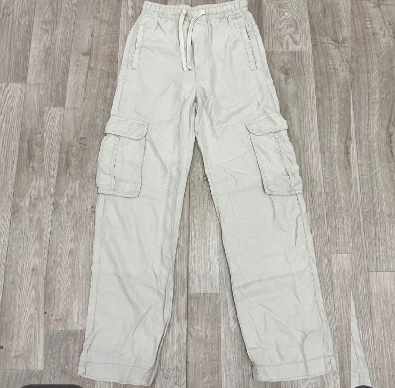 Str Beige Cargo Pant