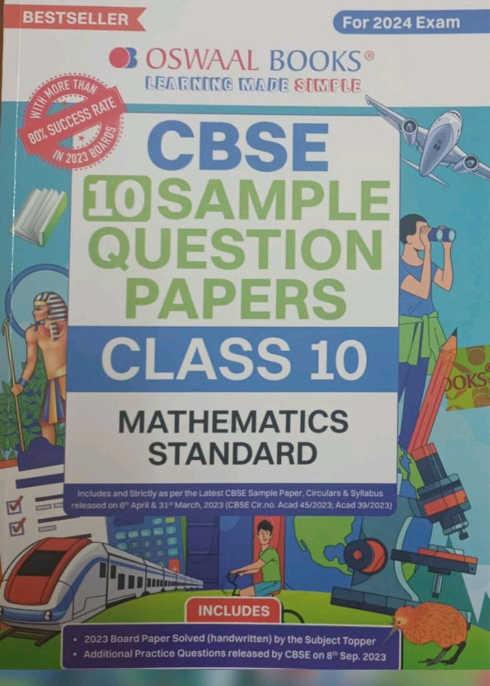 Class 10 Oswaal Math Sample Paper 2024