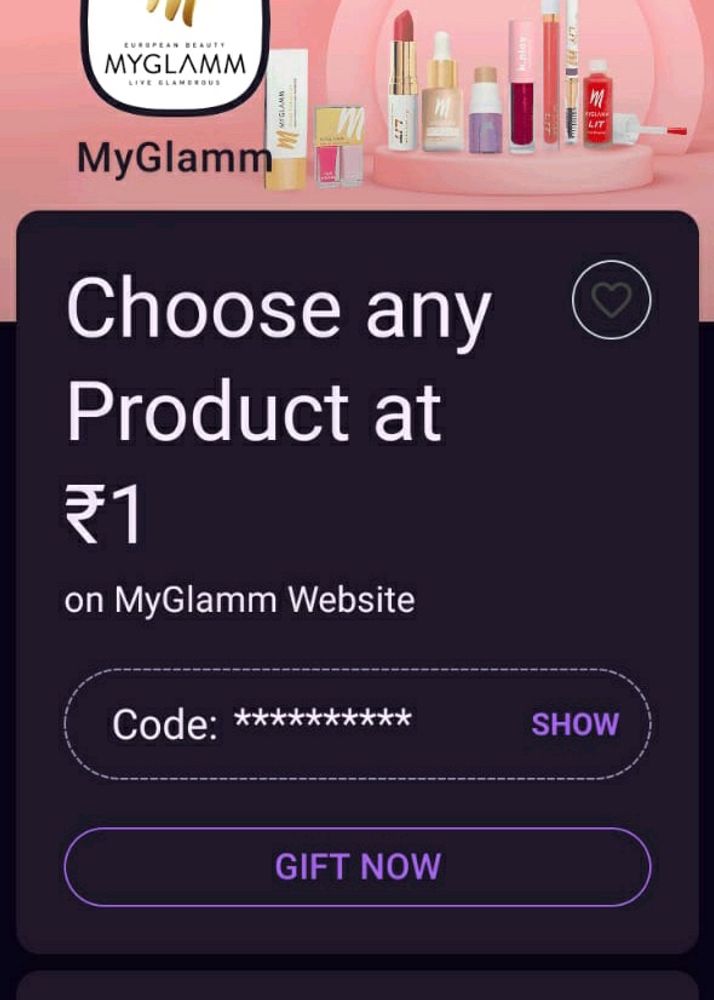 Get A Myglamm Product At 1