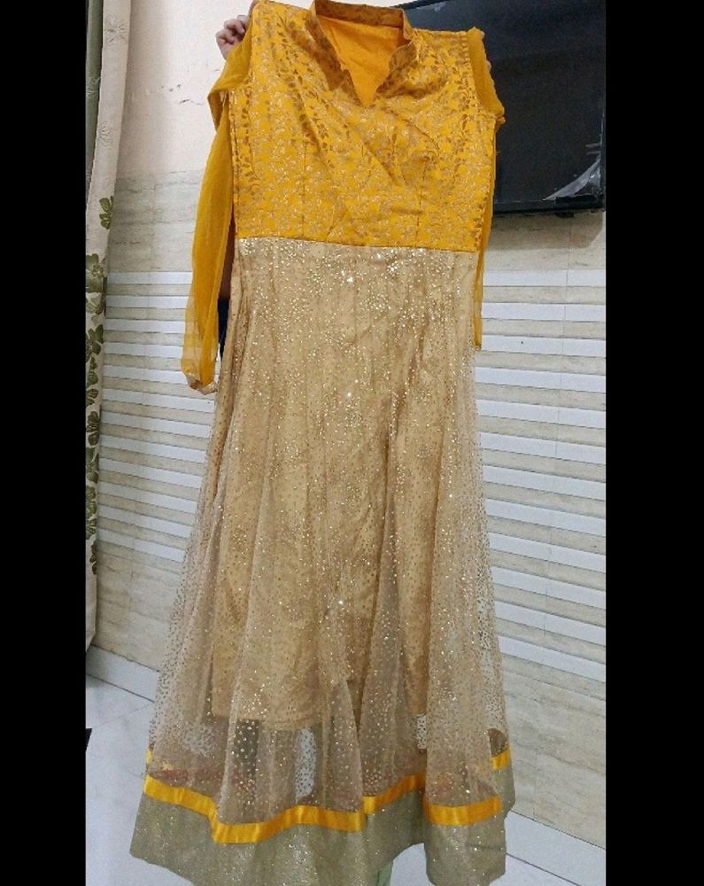 Haldi Sequence Gown