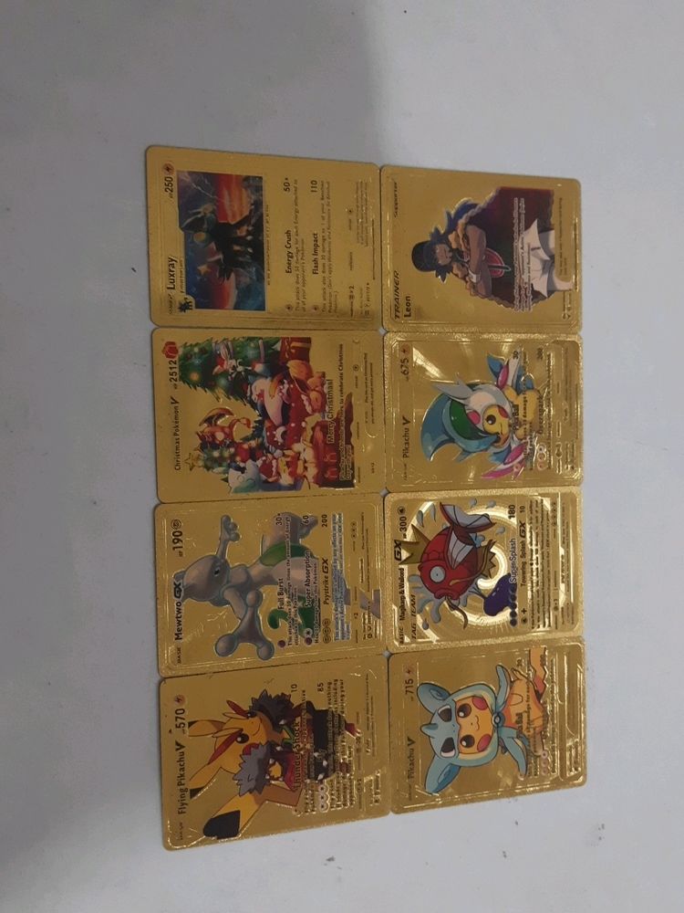 Golden Pokemon Cards Legendary Total 8