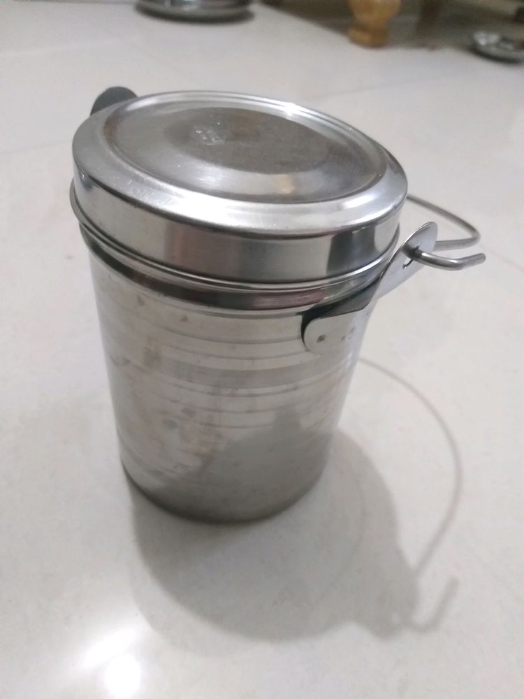 milk container steel, burni