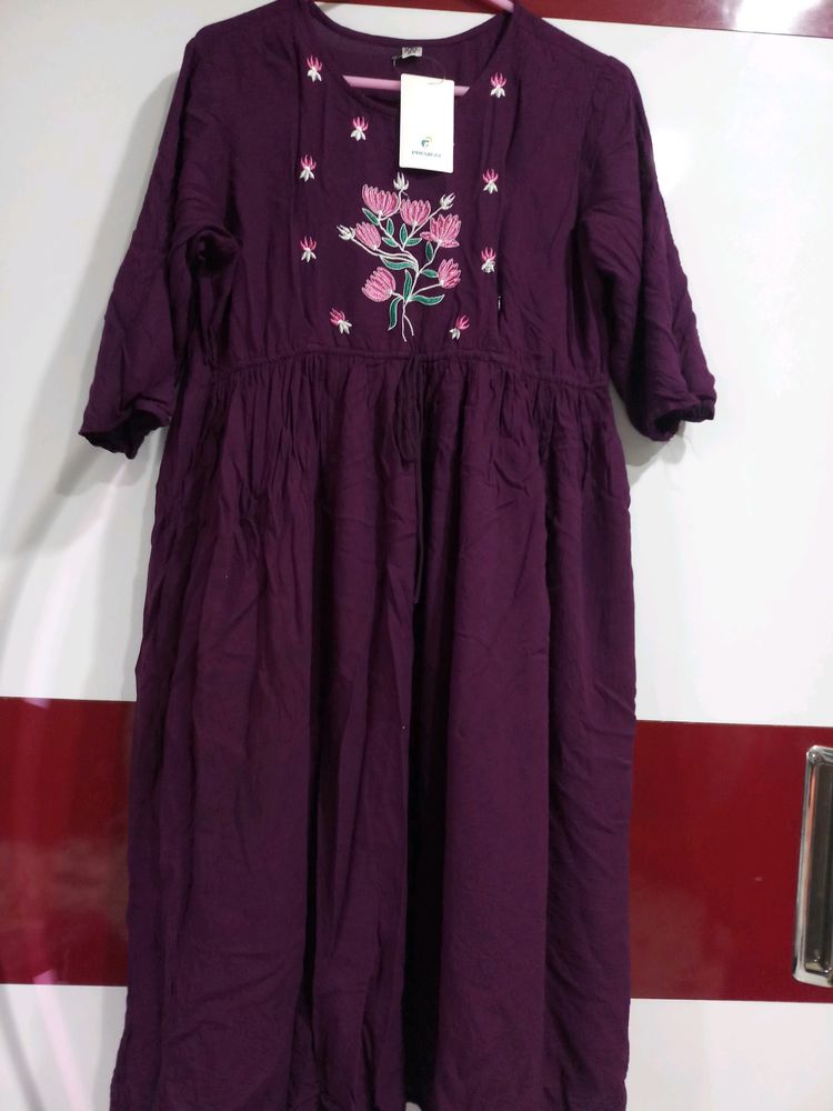 Purple Feeding Kurta XL Size