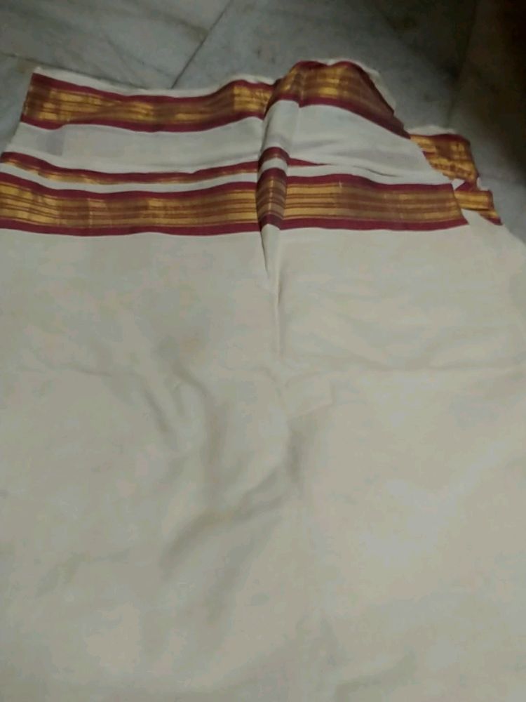 Kerala Settu Saree Not Used .