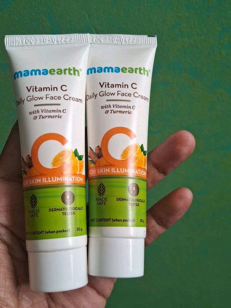 Mamaearth Vitamin C Daily Glow Face Cream Pack 2