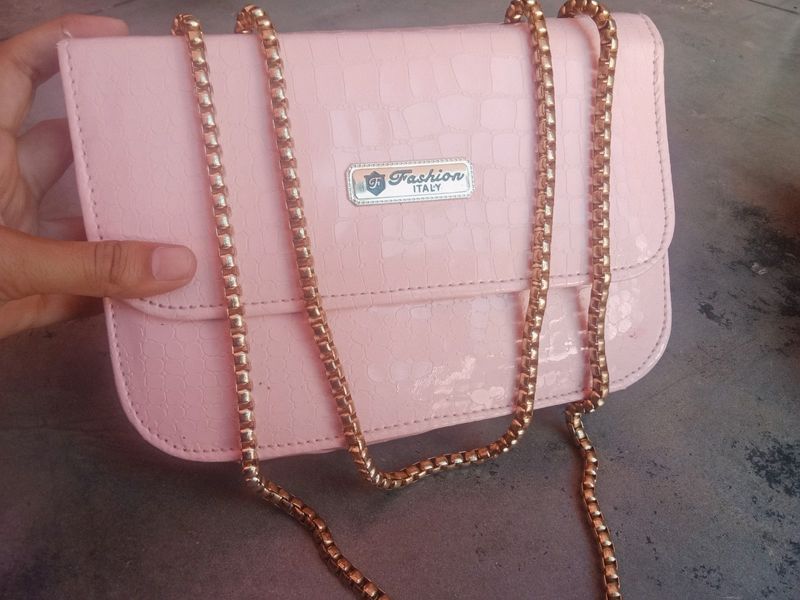 Pink Sling Bag For Women (Partywear)