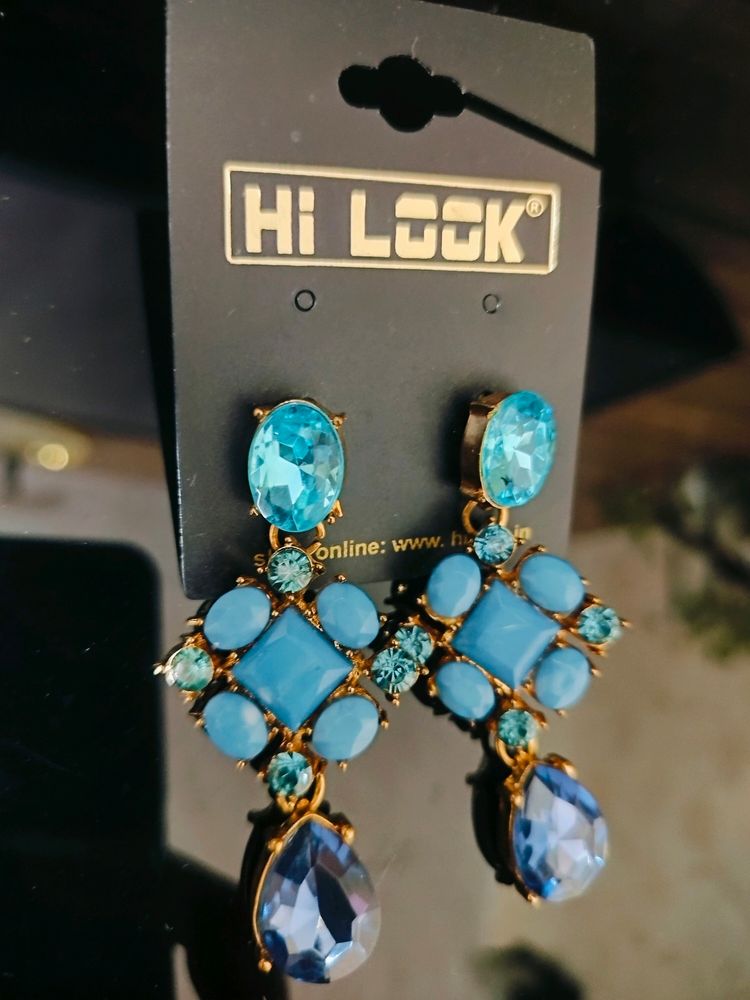 Blue Crystal Earrings