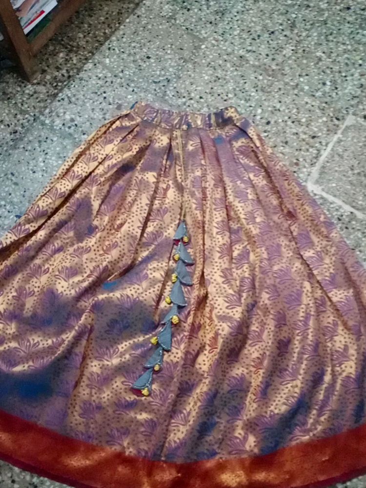 Double Shaded Lehenga Skirt