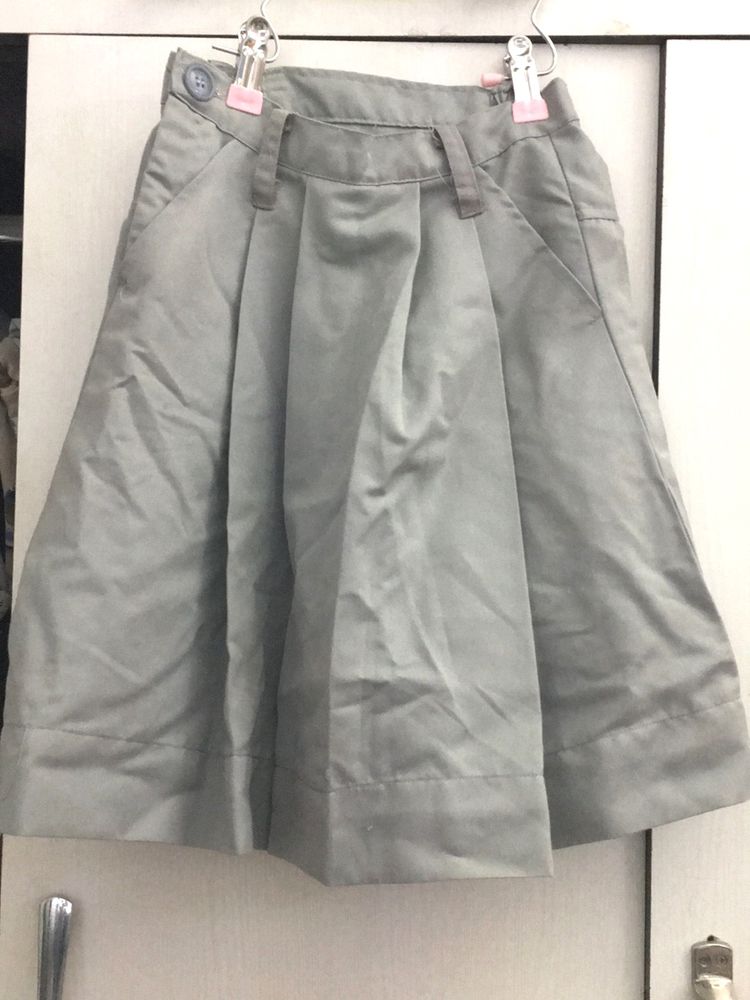 Cargo Mini Skirt - Gray